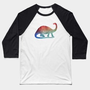 Brontosaurus Dinosaur Baseball T-Shirt